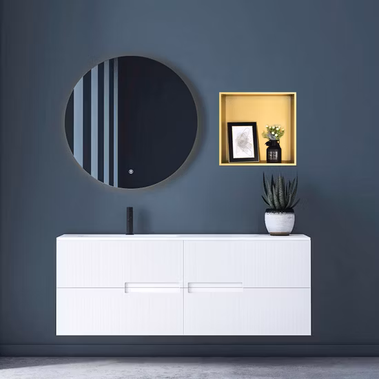 Nicho de ducha de acero inoxidable, ducha empotrada para almacenamiento en el baño, no requiere azulejos, 12 