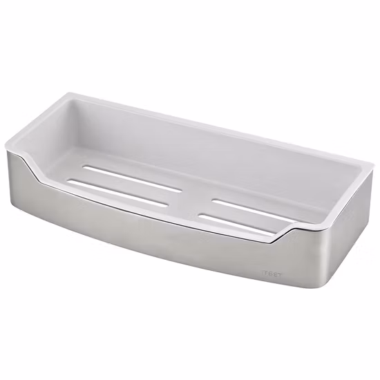 Accesorios de baño de diseño moderno, estante de ducha de acero inoxidable y ABS