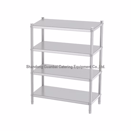Estante de acero del almacén de la cocina del estante del almacenamiento de la exhibición del acero inoxidable del precio de fábrica 304