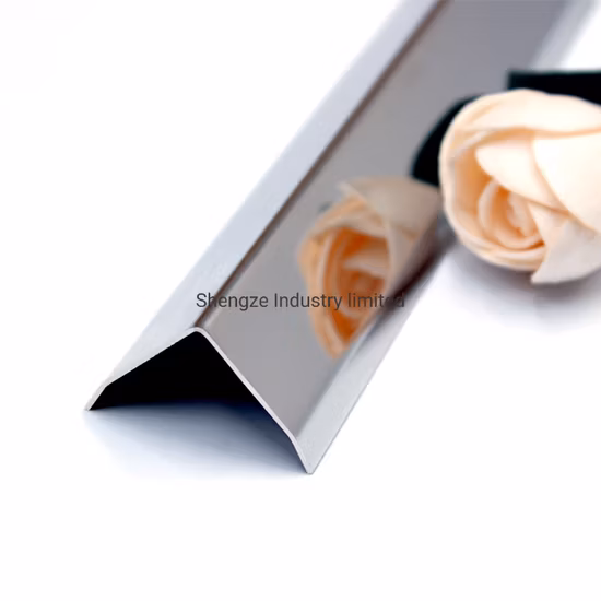 Embellecedor curvo de esquina de azulejo de acero inoxidable al por mayor para pisos de Porcelanato